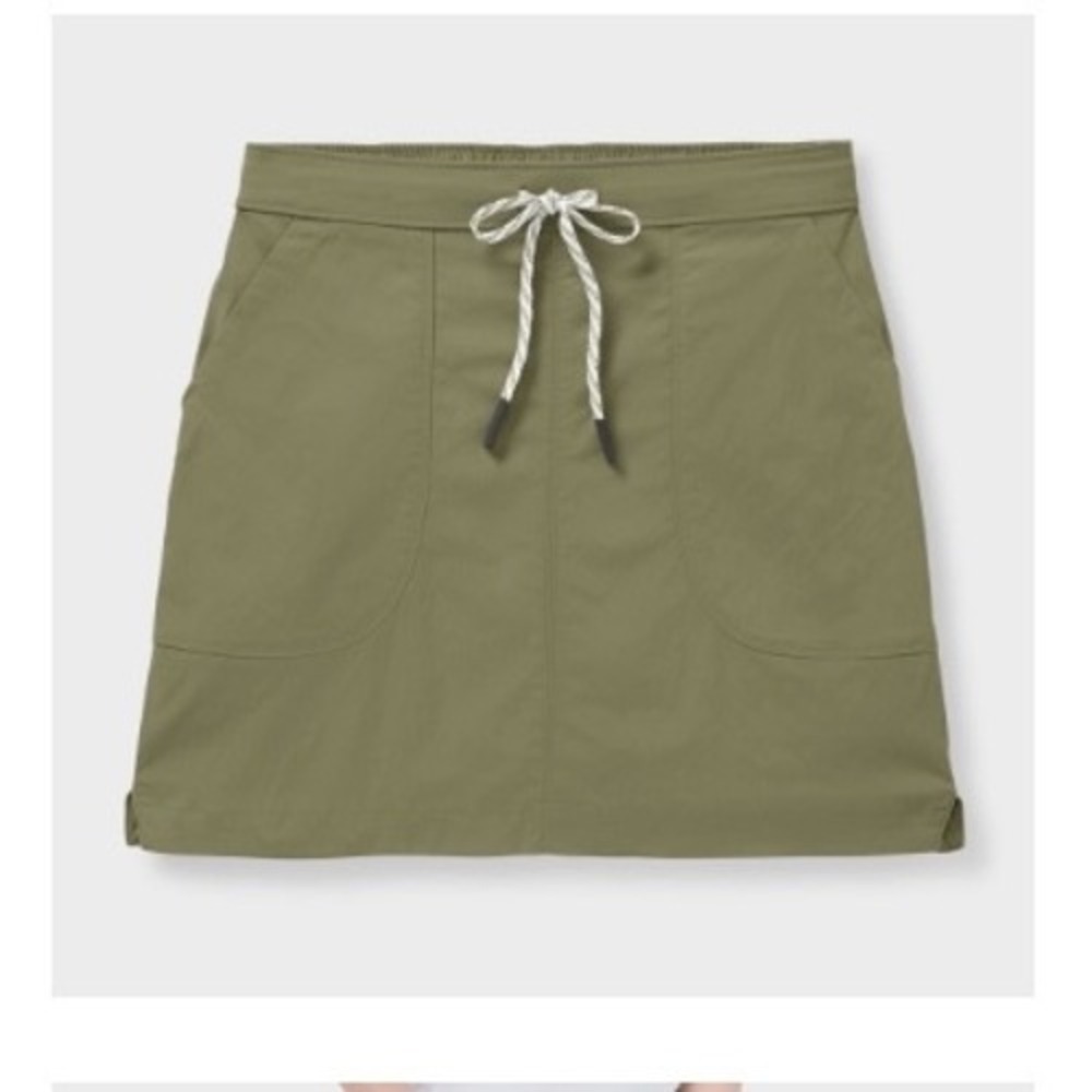 Duluth Trading Co AKHG Stone Run Skort Olive Green 2X New With Tags